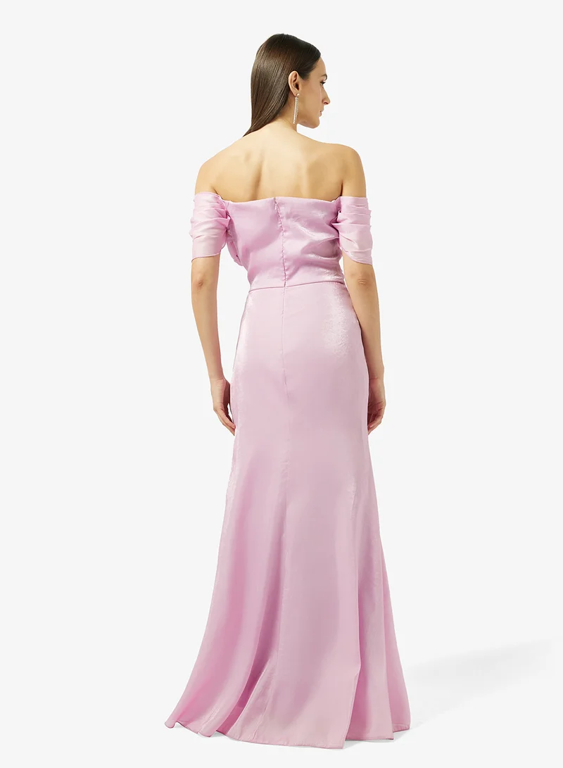 Namshi x  Off Shoulder A-line Evening Gown for Women | Best Price UAE